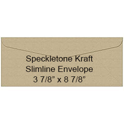 Kraft Speckletone Slimline Envelopes, 3 7/8" x 8 7/8"