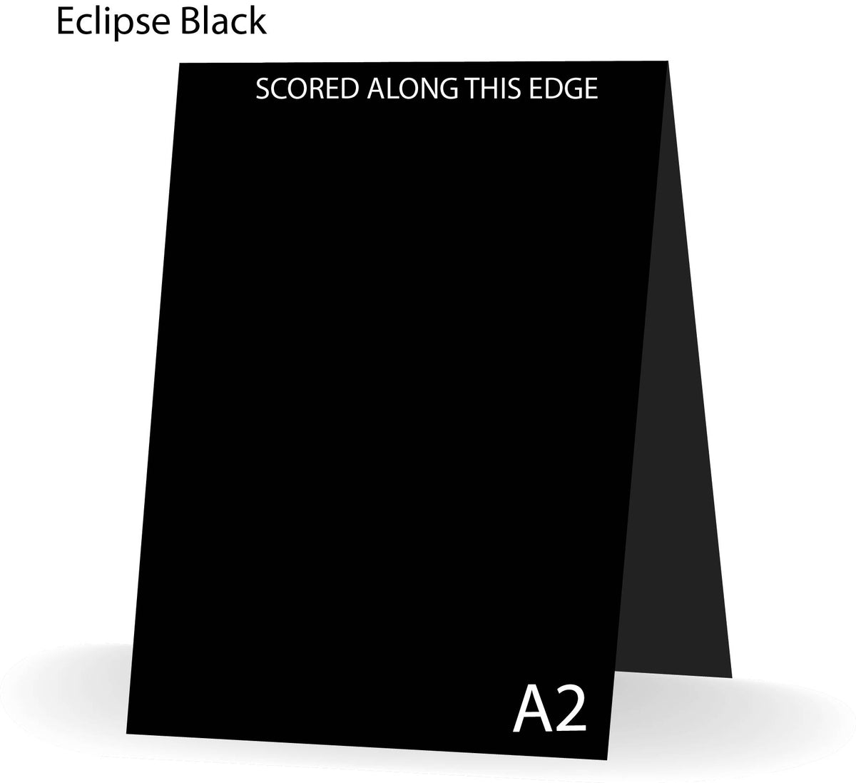 Eclipse Black 100 Lb A-2 Steno Scored Cards