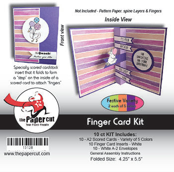 Finger Card kit 10 ct with Envelopes