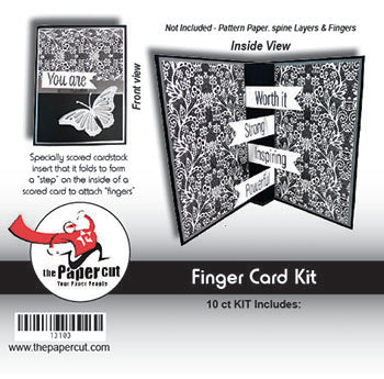 Finger Card kit 10 ct with Envelopes