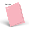 Flamingo (prev Soft Pink) 80 LB Smooth Lessebo A-2 Scored Card