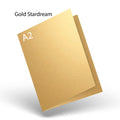 Gold Stardream Greeting CARD A-2 Scored Card