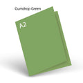 Gumdrop Green 100 Lb PopTone A-2 Scored Card