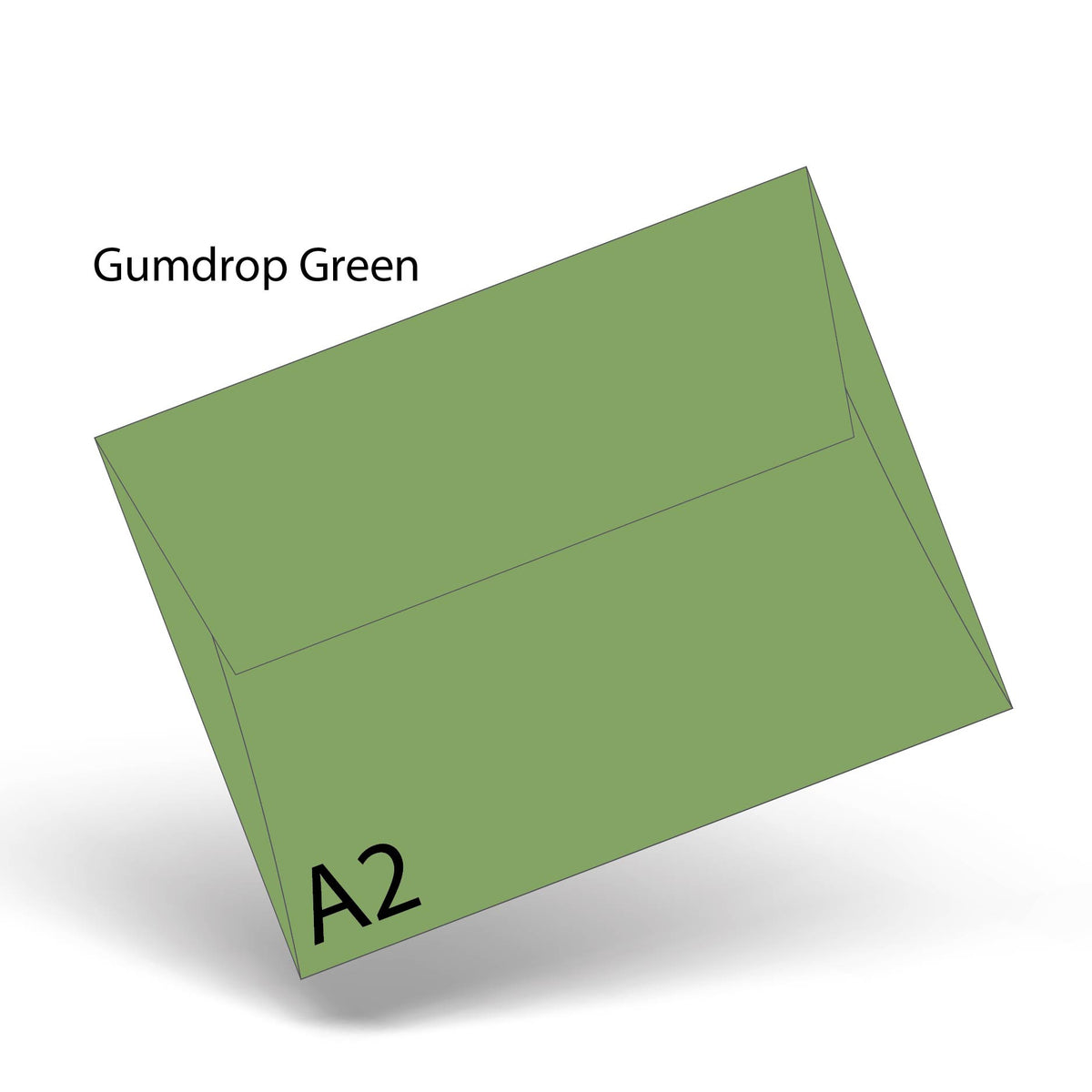 Gumdrop Green PopTone A-2 Envelope