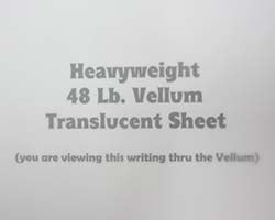 Heavyweight Vellum 48 Lb Translucent