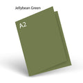 Jellybean Green 100 Lb PopTone A-2 Scored Card