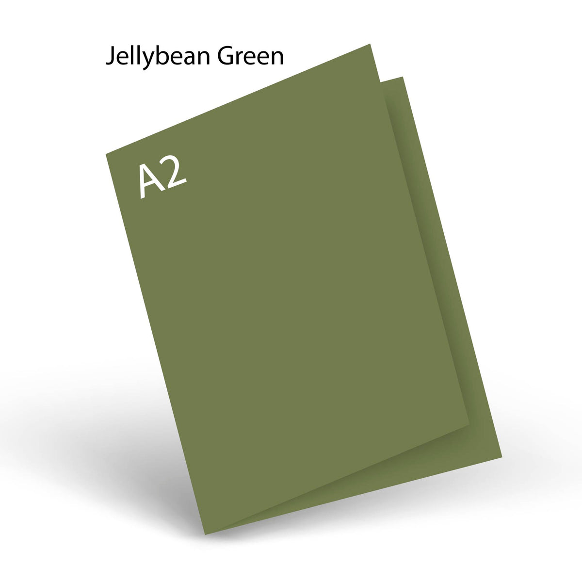 Jellybean Green 100 Lb PopTone A-2 Scored Card