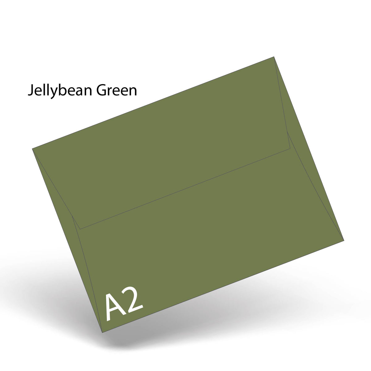 Jellybean Green PopTone A-2 Envelope