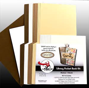 Cream & Tans Library Pocket Book Kit