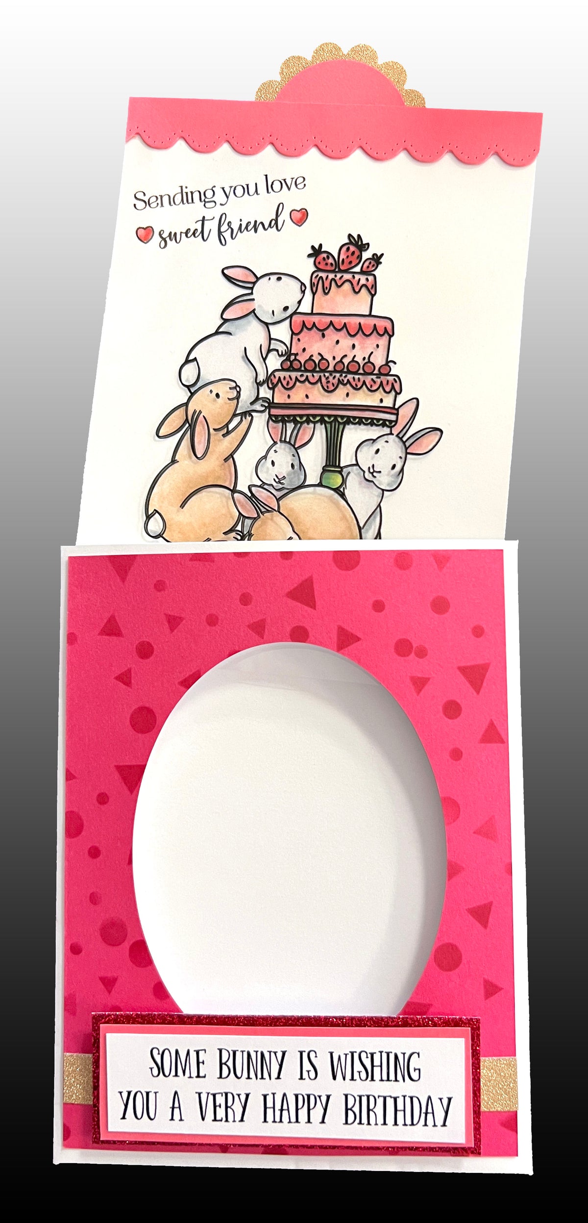 White Oval Window Magic Card Kit - 8 ct Blank