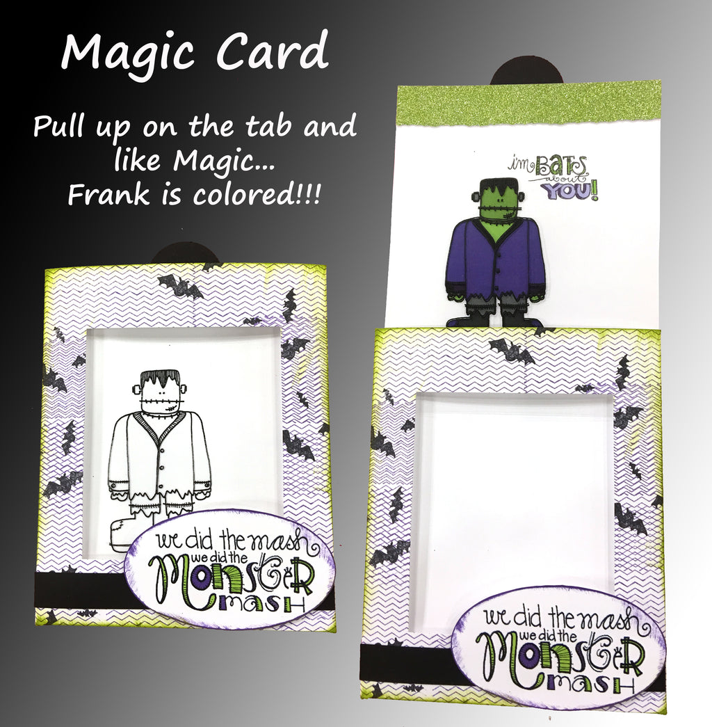 White Rectangle Window Magic Card Kit - 8 ct Blank