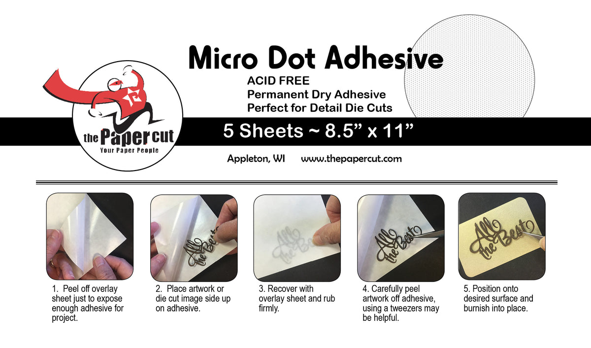 Micro Dot Adhesive (open for sizes & qtys)