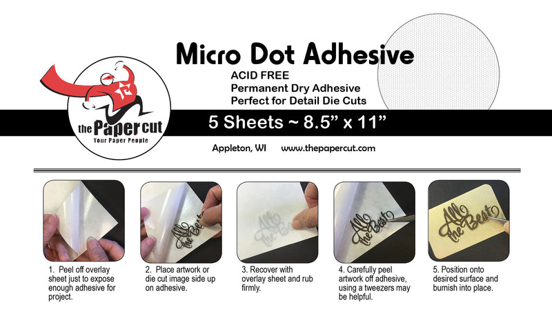 Micro Dot Adhesive (open for sizes & qtys)