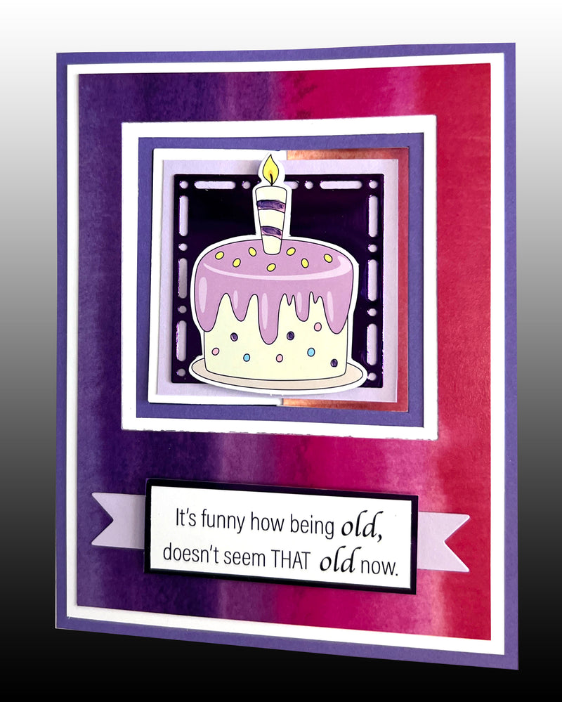 Fun Time Thursday November Triple the Fun B-Day Cards - PAPER ONLY KIT -  No Colored Die-cut Pieces