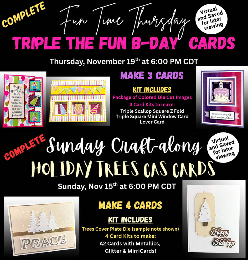 BOTH November CLASSES - both complete kits