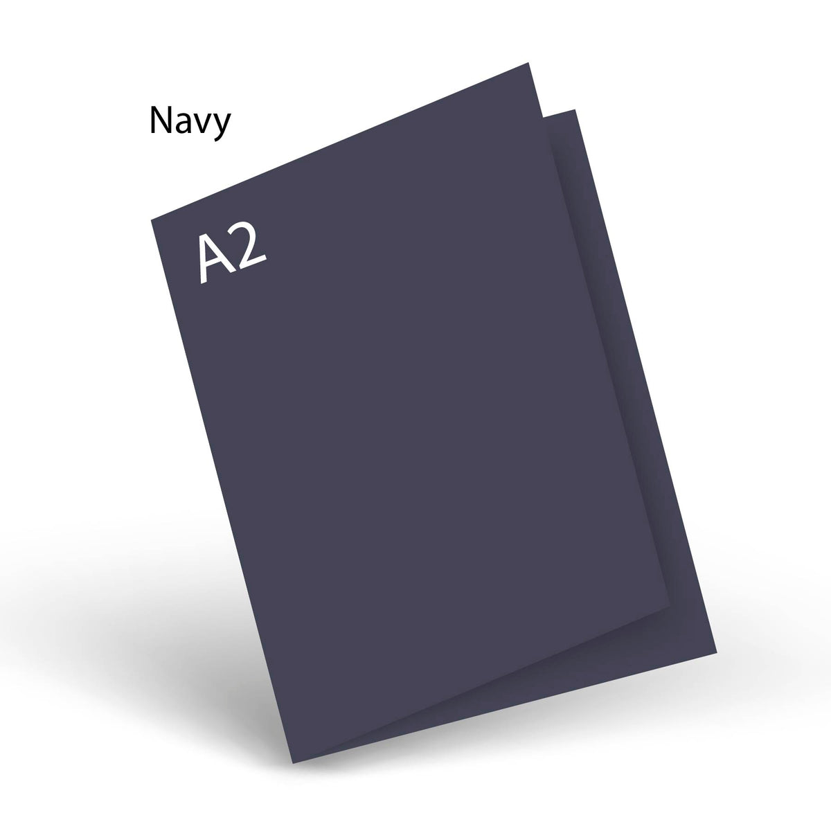 Navy 80 LB Smooth Lessebo A-2 Scored Card