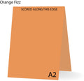 Orange Fizz 100 Lb A-2 Steno Scored Cards