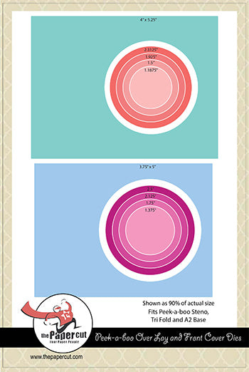 Peek-A-Boo Circle Window Overlay LAYERING Die
