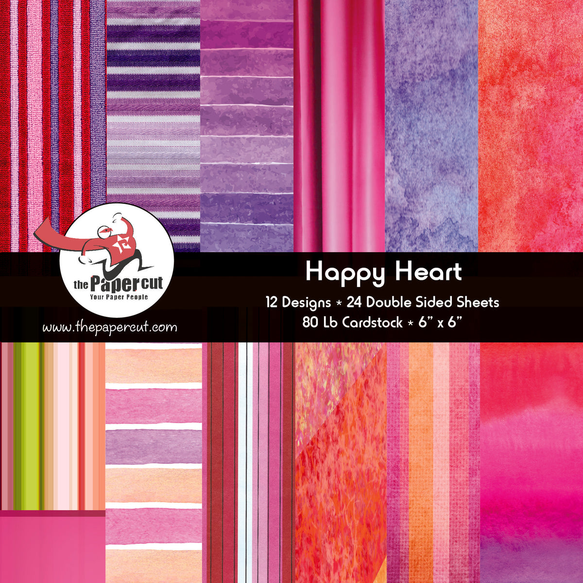 PPAD178 Happy Heart - 6 x 6 Paper Pad