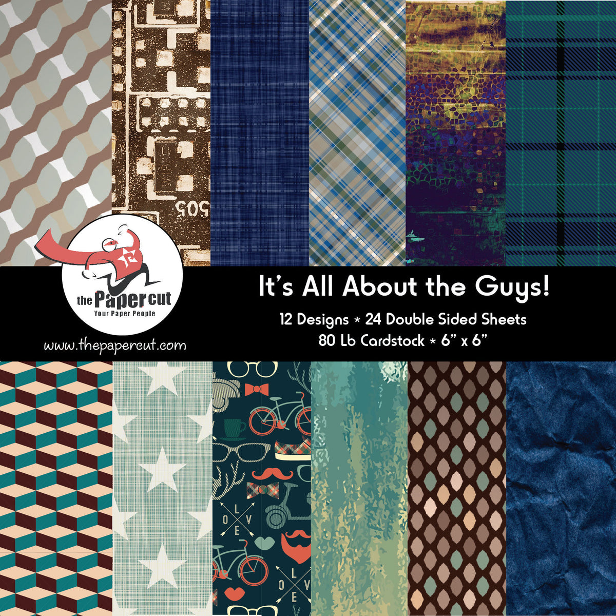PPAD180 It's All About the Guys - 6 x 6 Paper Pad