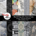 PPAD181 Black White Touch of Color - 6 x 6 Paper Pad
