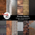 PPAD190 Wooden Metallic - 6 x 6 Paper Pad
