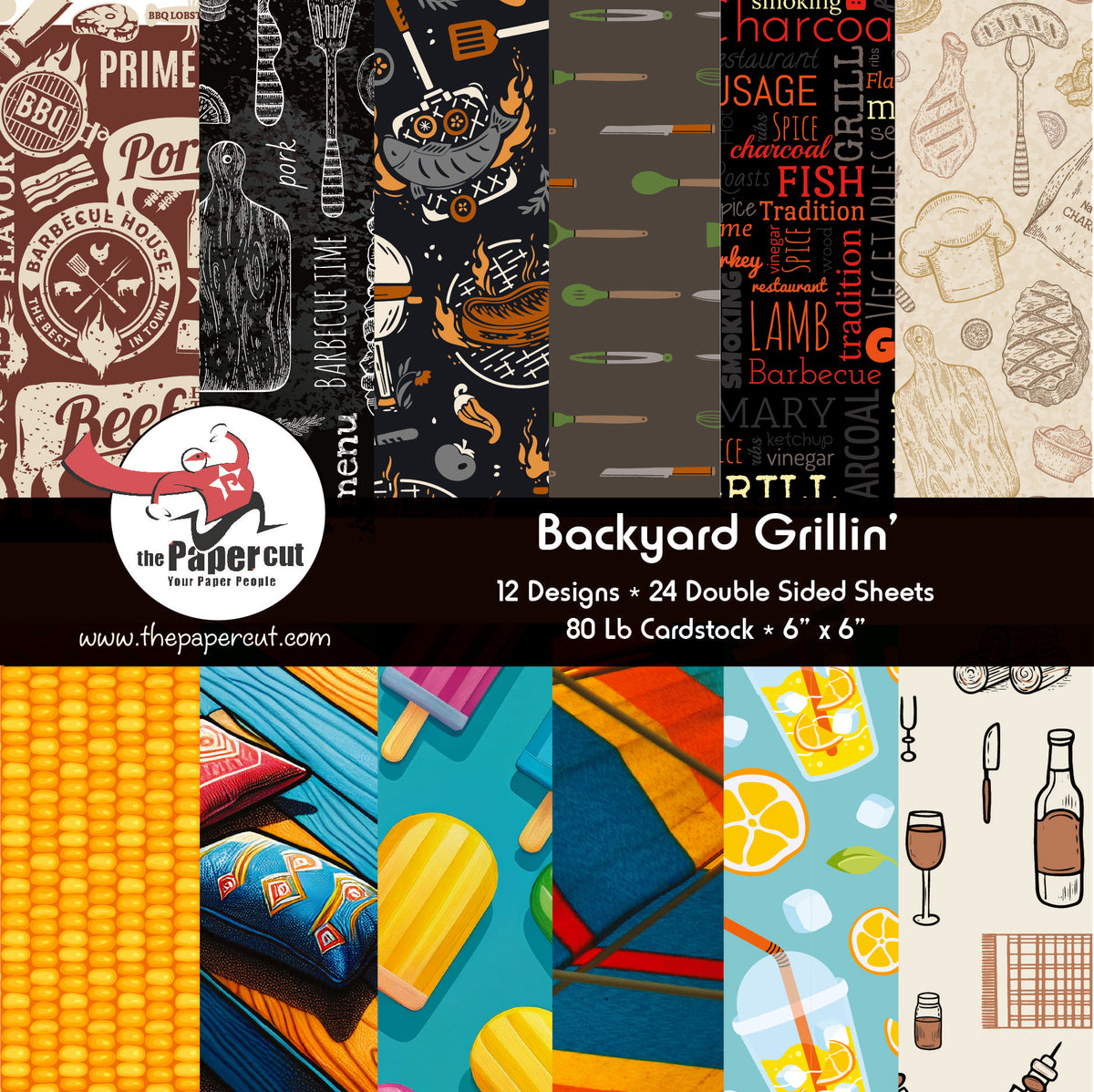 PPAD191 Backyard Grillin' - 6 x 6 Paper Pad
