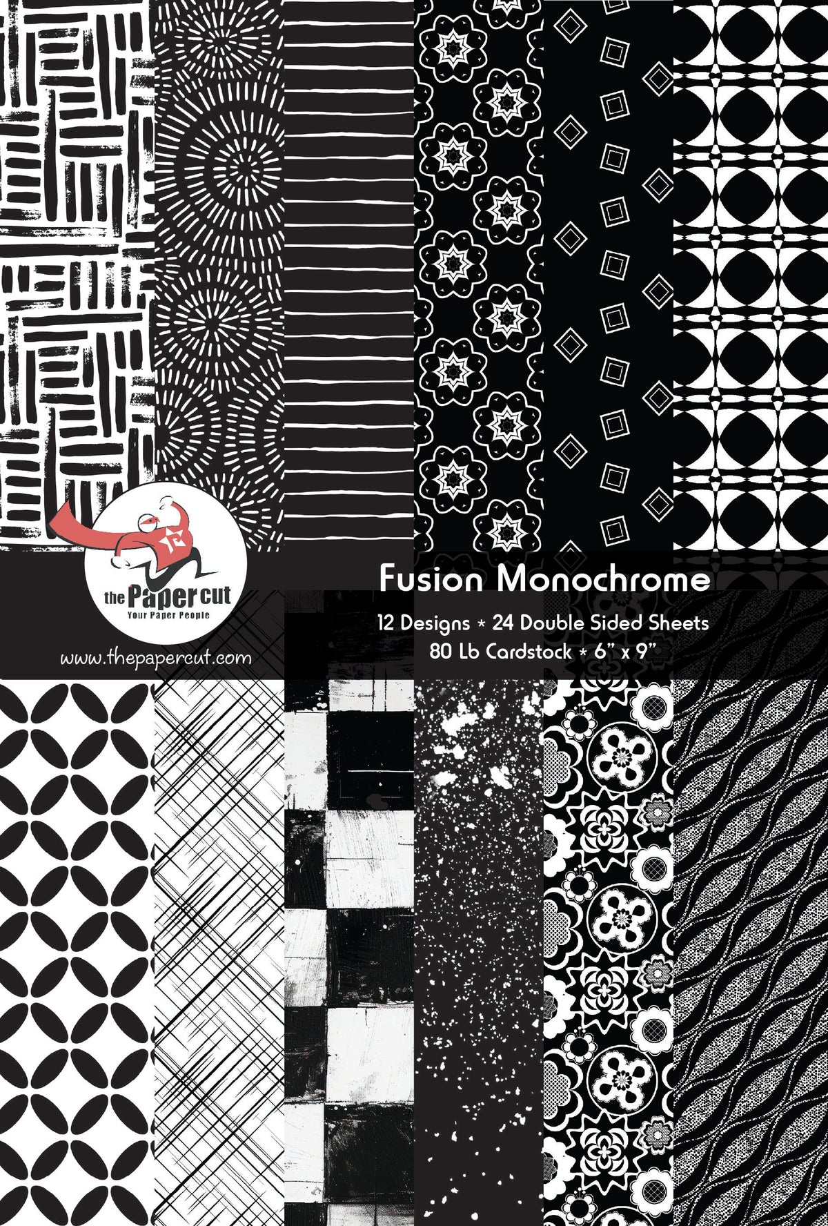 PPAD194 Fusion Monochrome- 6 x 9 Paper Pad