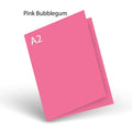 Pink Bubblegum (prev Bright Pink) 80 LB Smooth Lessebo A-2 Scored Card