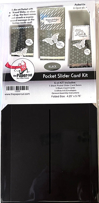 POCKET Slider Card Kit 5 Cards with Envelopes
