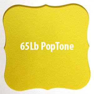 PopTone Lemon Drop 65 Lb Cardstock