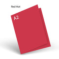 Red Hot 100 Lb PopTone A-2 Scored Card