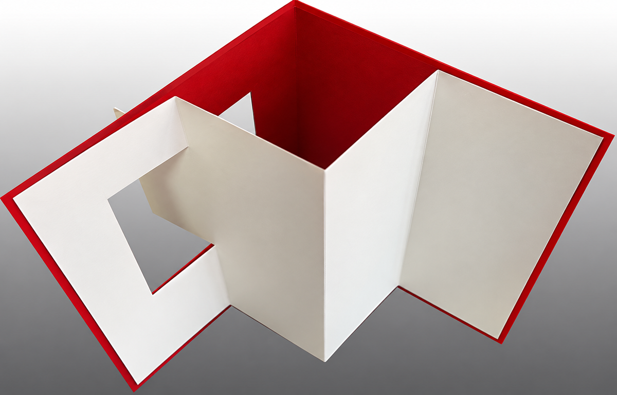 Lever Card Wild Cherry & White Kit 5 ct with Envelopes