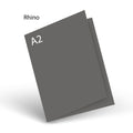 Rhino (prev Deep Grey) 80 LB Smooth Lessebo A-2 Scored Card