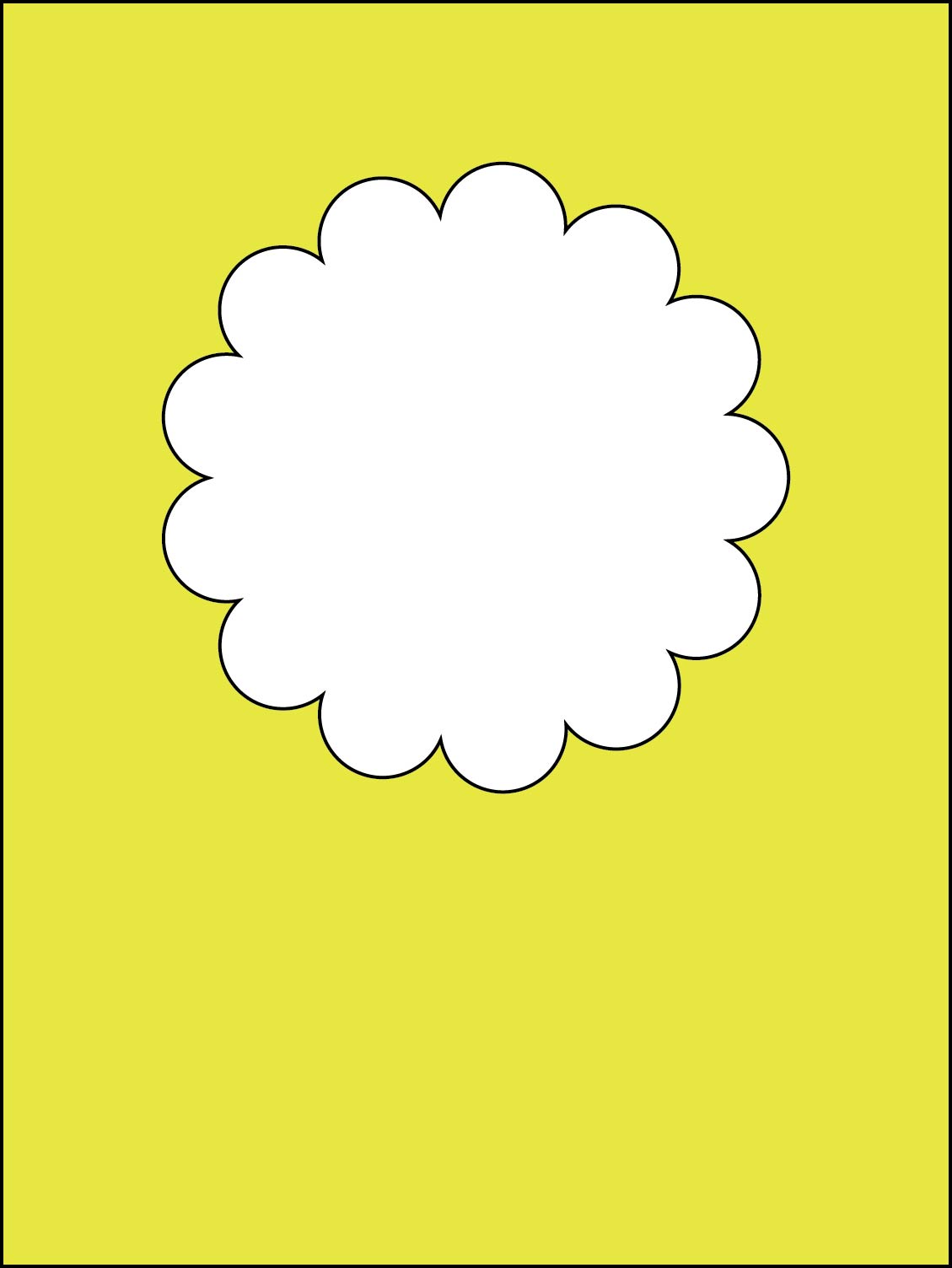 Scallop Circle Window OVERLAY