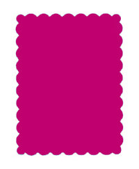 Rectangle Scallop Layer 25 ct Size 3.75" x 5"