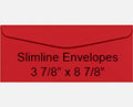 Wild Cherry Slimline Envelopes, 3 7/8" x 8 7/8"
