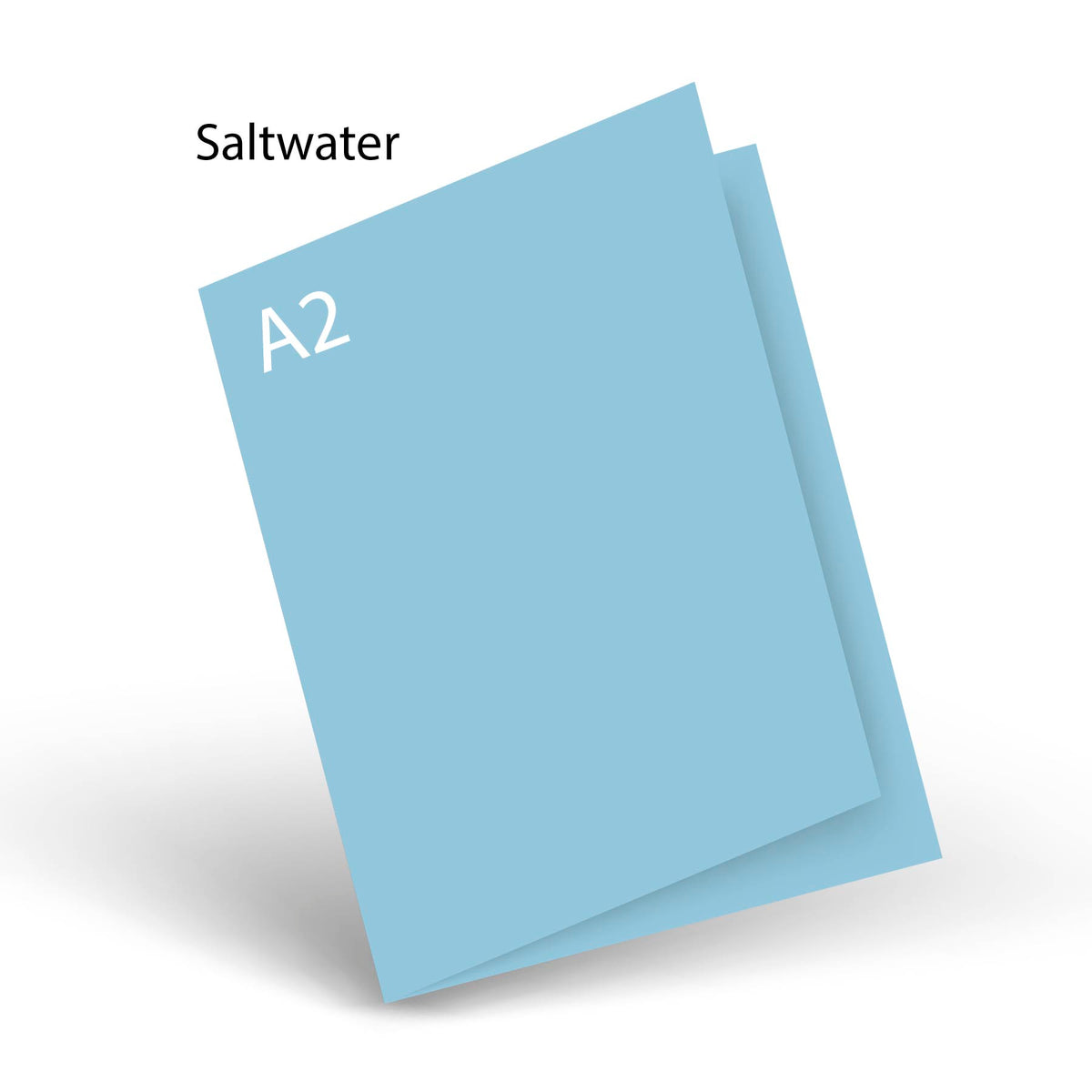 Saltwater (prev Pale Blue) 80 LB Smooth Lessebo A-2 Scored Card