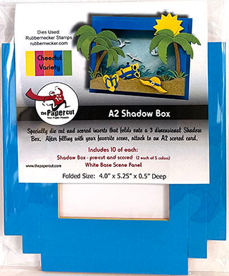 A-2 Shadow Box 10 ct with Base Scene Panel