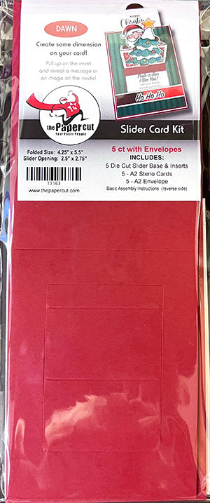 Slider Card Kit 5 Cards with Envelopes