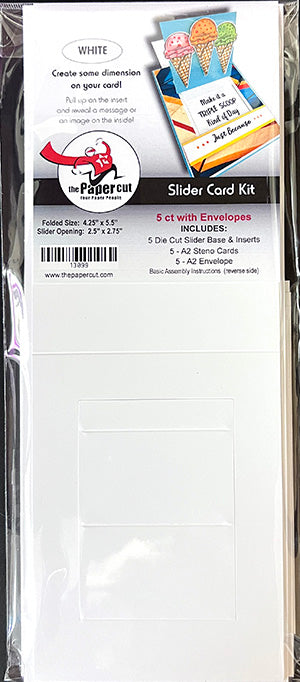 Slider Card Kit 5 Cards with Envelopes