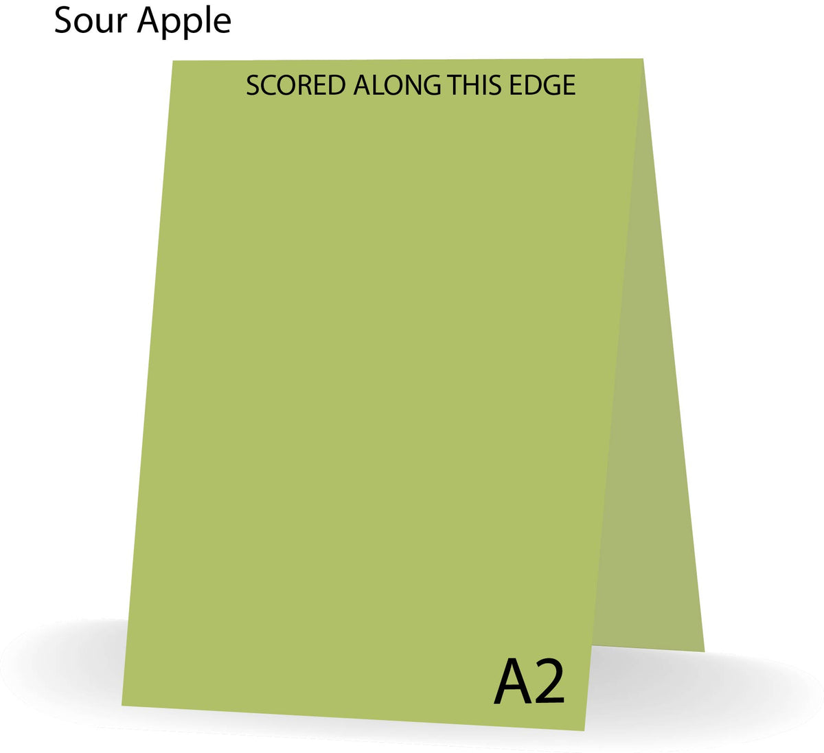 Sour Apple 100 Lb A-2 Steno Scored Cards