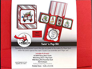 Wild Cherry Twist N Pop Kit 4 ct solid Wild Cherry w/White Envelopes