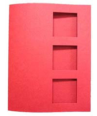 Triple Square Mini Window Card