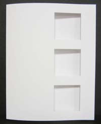 Triple Square Mini Window Card