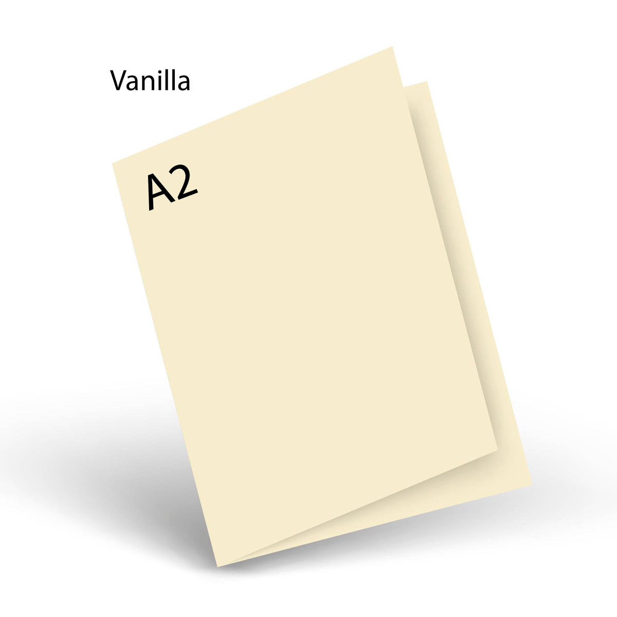 Vanilla (prev Pale Buttermilk) 80 LB Smooth Lessebo A-2 Scored Card