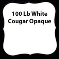 White 100 Lb Cougar Opaque