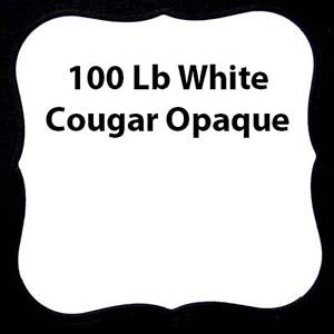 White 100 Lb Cougar Opaque