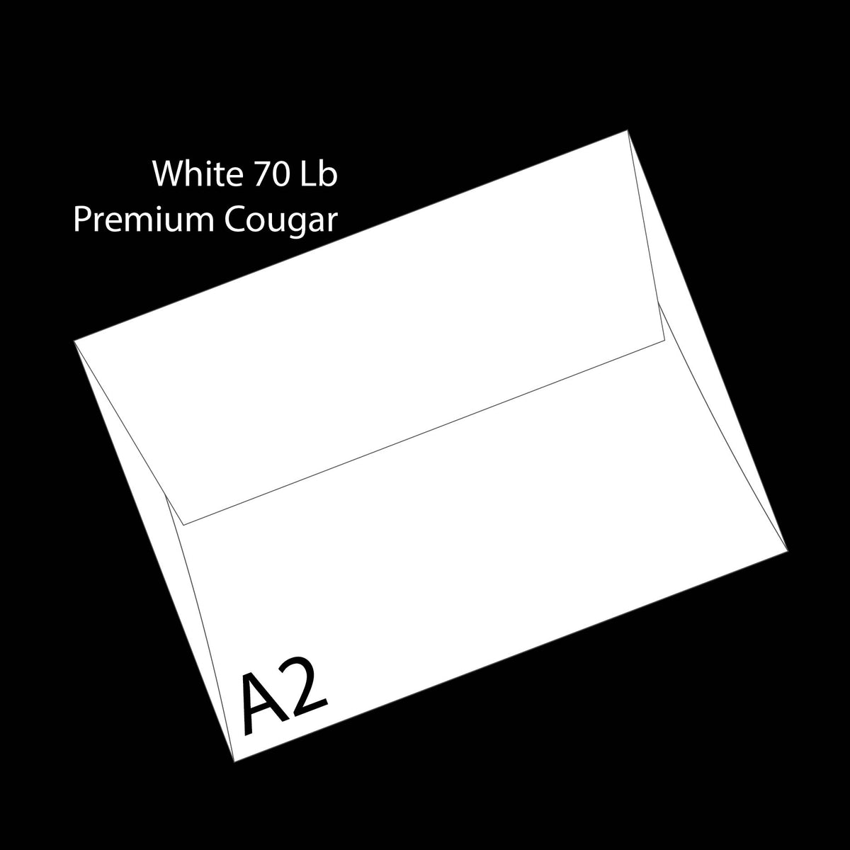 White 70 Lb Premium Cougar A-2 Envelope
