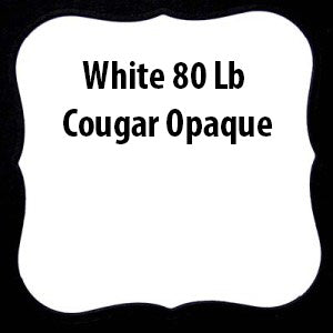 White 80 Lb Cougar Opaque